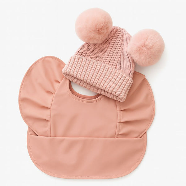 Baby Beanie Bib Duo – Babero + gorrito