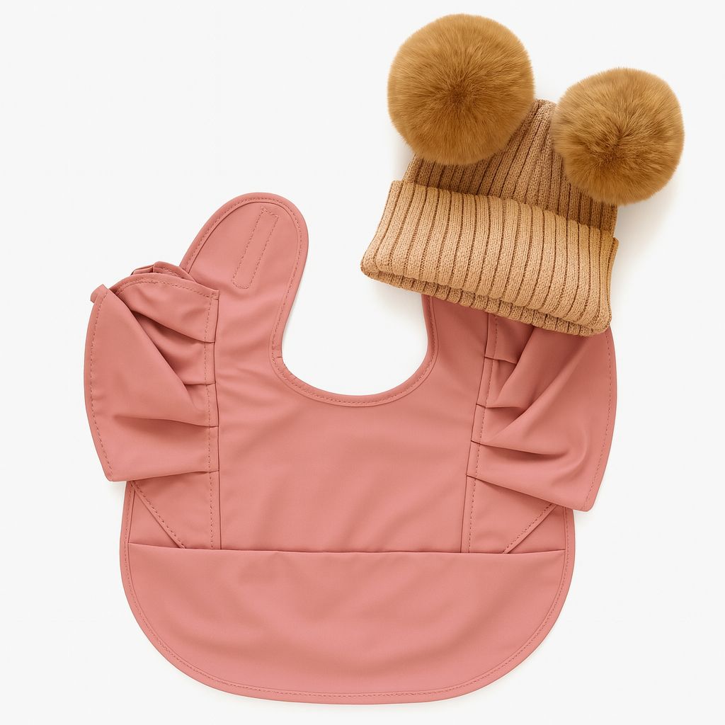 Baby Beanie Bib Duo – Babero + gorrito