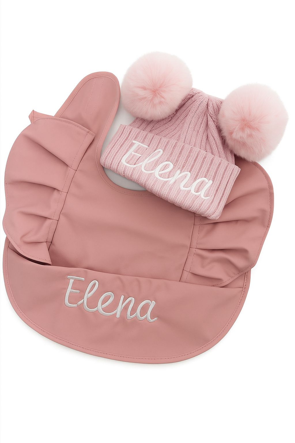 Baby Beanie Bib Duo – Babero + gorrito