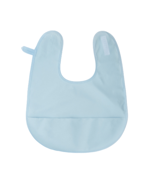 Baberos de Plastico Azul Claro