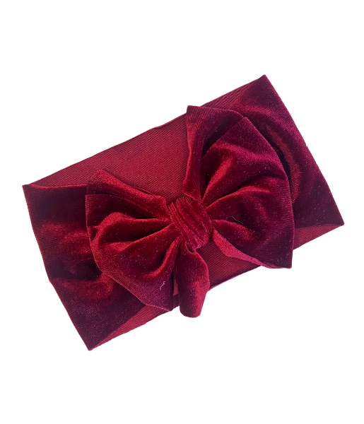 Headband Velvet Guinda