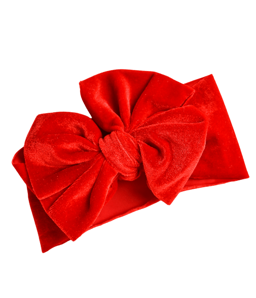 Headband Velvet Roja